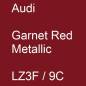 Preview: Audi, Garnet Red Metallic, LZ3F / 9C.